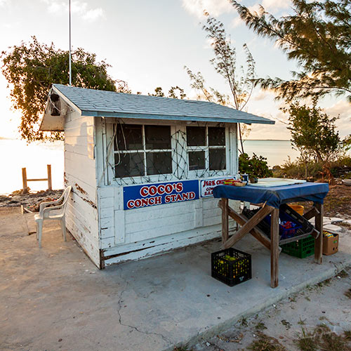 Conch Salad Shack on Eleuthera Bahamas